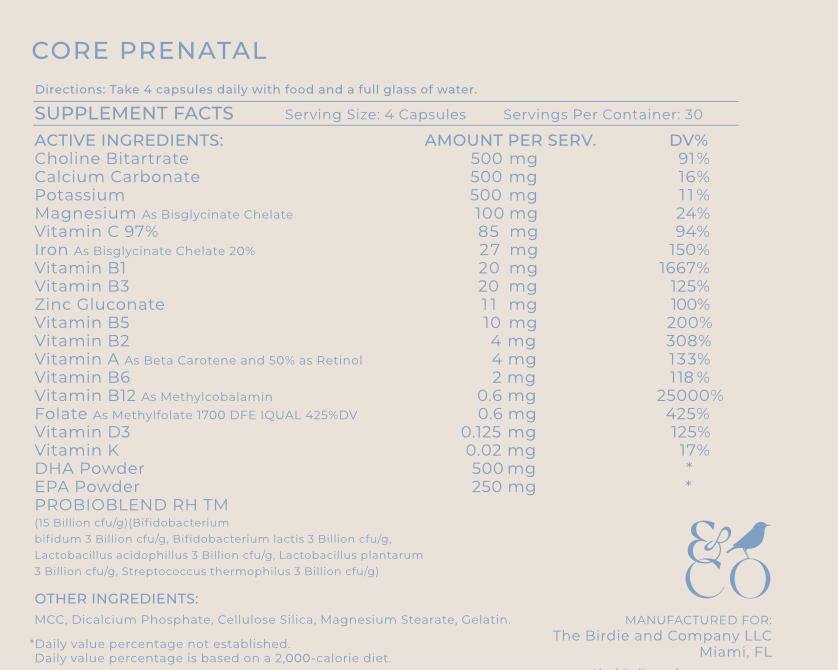 Core Prenatal Vitamin
